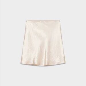 Aritzia New Slip Satin Mini Skirt